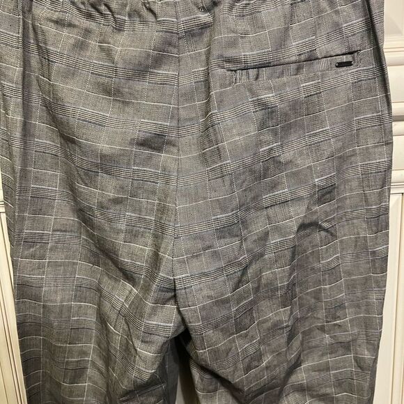 Only & Sons smart slim plaid pants in gray Sz S - Picture 11 of 12